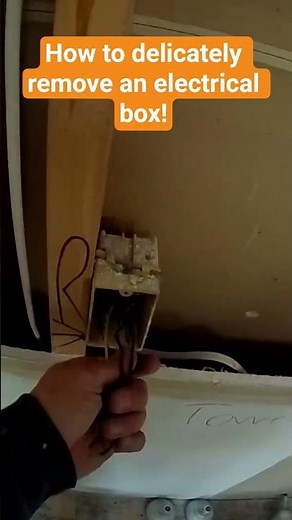 How to Delicately Remove an Electrical Box!