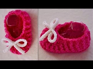 Easy crochet baby bootie step by step, crochet baby shoes {6-9 Months) easy for beginners