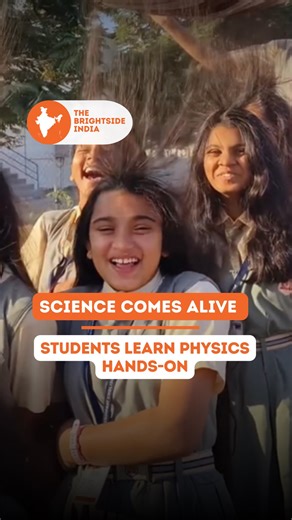 The Positive India on Instagram: "When science is felt, not just taught, it stays forever. Curiosity sparks learning — and learning sparks wonder. ⚡✨ . . . (education, science experiment, students, physics, curiosity, learning by doing, india classrooms)"