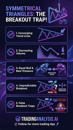 Symmetrical Triangles: The Ultimate Breakout Trap! 📉🚀 #shorts