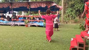 Usually jovial ... The Marama Roko Tui Dreketi Ro Teimumu Kepa takes on the challenge for a dance to a popular Rewa song during the Rewa Day celebrations. Video: SOPHIE RALULU | The Fiji Times