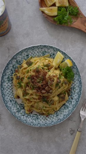 Delicious Pantry Pasta with Anchovies, Lemons, and Capers