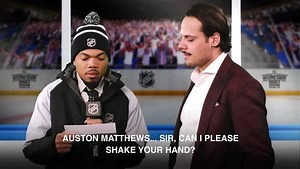 190K views · 1.8K reactions | Who are some of the 'hockeyers' Auston Matthews looked up to as a kid? Ace reporter Lazlo Holmes asks the tough questions in an exclusive interview with the Toronto Maple Leafs star. 藍 | NHL | Facebook