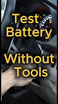 Test Battery&Alternator Without Tools