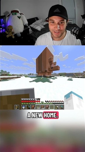 30,000 blocks later we make it back to the armadillo sanctuary #armadillo #minecraft #sanctuary