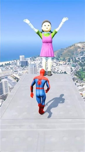 SpiderMan Ragdoll Fails in GTA 5 – Extreme Jumps & Realistic Euphoria Physics!