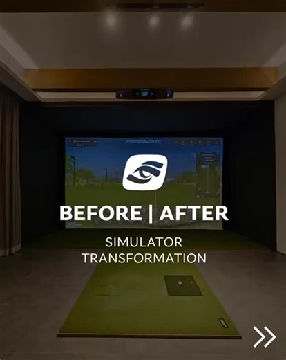 Before ➡️ After - from empty space to elite golf experience  This install is next-level … precision, power, and pure performance. ⛳朗 #ForesightAustralia #ForesightFalcon #GolfSimulator #BeforeAndAfter #GolfTech #InstaGolf #Transformation | Foresight Sports Australia | Facebook