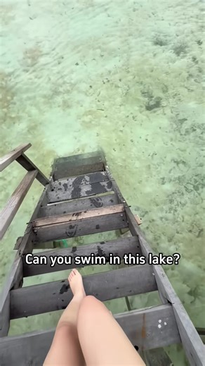 Can you swim in this lake!#science #popular #usa #swim