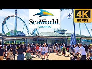 Complete Walkthrough of SeaWorld Orlando in 4K (APRIL 4, 2024) #completetour #walkthrough