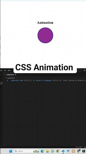 CSS Animation in 30 Seconds | Beginner Tutorial | Code Skillzz