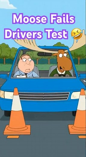 Moose vs DMV: Driver’s Test CHAOS (Animated Short) 🫎🚗 #shorts
