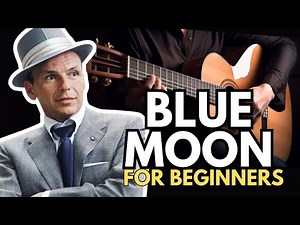 Blue Moon - Easy Fingerstyle Guitar TAB | Beginner Fingerstyle Arrangement