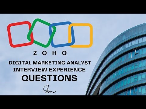 Zoho Digital Marketing Analyst Interview Experience and Process | Zoho