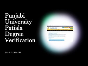Punjabi University Degree Verification | Punjabi University Patiala | Satraunak #punjabiuniversity