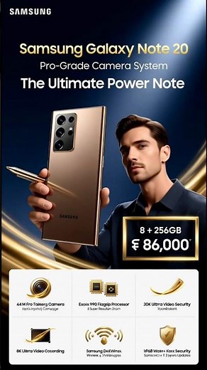 “Samsung Galaxy Note 20 – Premium Flagship Overview! #techshorts