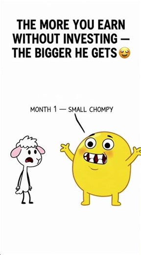 Meet Chompy — The Monster Eating Your Savings 🦷…! #animation #funny #cartoon