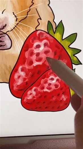 I made new stickers!! #cute #stickers #artist #art #strawberry #smallbusiness #procreate #FindYourCore #sticker #YasClean | Siennaa Lainee