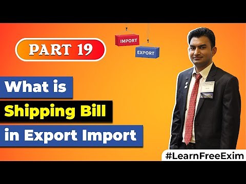 What is Shipping Bill in Export Import Business | Meaning Of Shipping Bill by Paresh Solanki