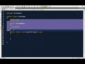 16.6 : Demo – Final Keyword — [Abdul Bari] Java Course