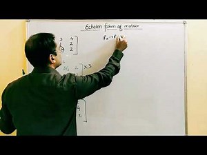 Echelon form of matrix