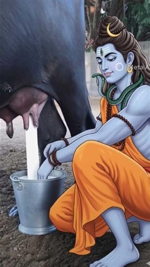 Mahadev dudh nikal rahe hai gao main | #indianculture #bholenath #shortsviral