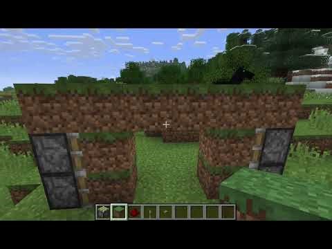 how to make a piston door in minecraft!