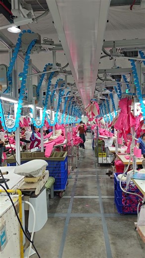 Real Production Line – Jack Hanger System in Action