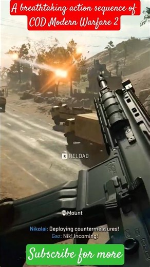 A breathtaking action sequence in COD Modern Warfare 2 #callofduty #modernwarfare2 #codmw2 #gaming