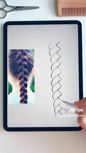 Easy and Cute Hairstyle Drawing Tutorial