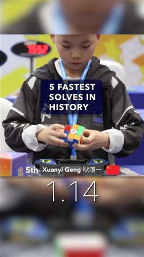 5 Fastest RUBIK'S CUBE solves in HISTORY! #rubikscube