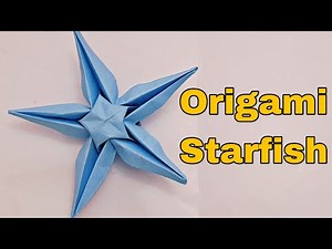 Origami Starfish/ Easy & Simple Step-by-step Tutorial #origamicraft #diy #origamitutorial