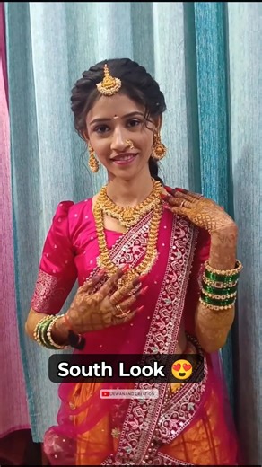 South Look 😍 | Marathi Bride #shorts #ytshorts
