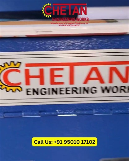 ⚙️ Need speed, quality, and performance in notebook production? Choose Chetan Engineering Works