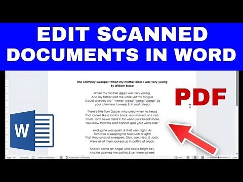 How to Make Scanned Documents & PDFs Editable in WORD