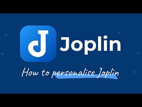 How to personalise - Joplin