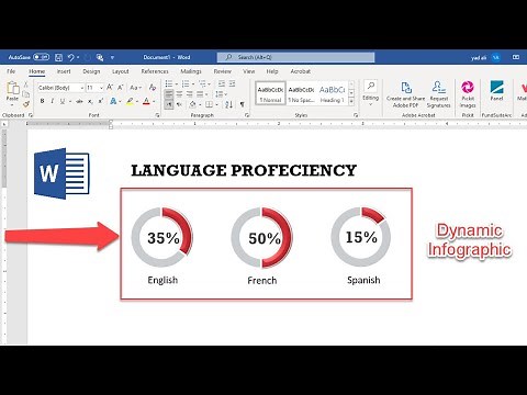 Infographics Shape Design for Resume in Microsoft word | Dynamic Infographics shape in Ms word 2019