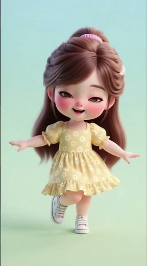 “Loly’s Cute Chinese Dance | Fun Baby Animation”