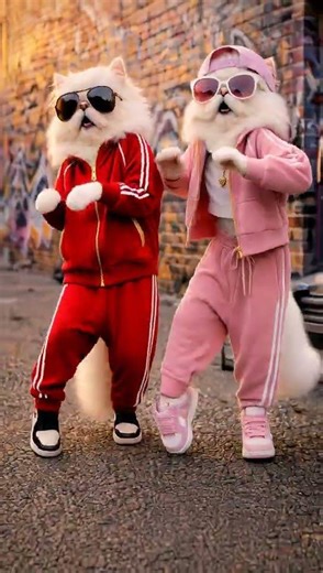 Golden Sparrow Song 🐱 Two Cute Cats Dancing | Trending Tamil Dance Shorts #shorts