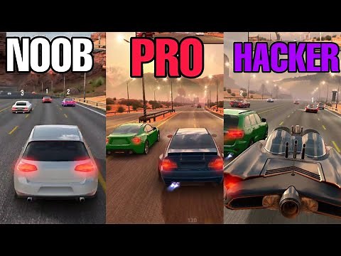 NOOB vs PRO vs HACKER - CAR X HIGHWAY RACING
