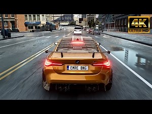 Beamng Drive | Realistic City Driving | BMW M4 G82 Mod | 4K Ultra Gameplay