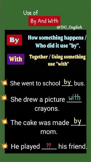 Use Of By And With? | Test And Boost Your English