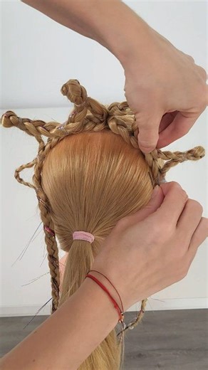 42K views · 220 reactions | Braided Crown Hairstyle for a Princess #christmashair #christmas2025 #cornrows #hairtinsel #braidingtutorial #braidedcrown | Braid it Yourself | Facebook