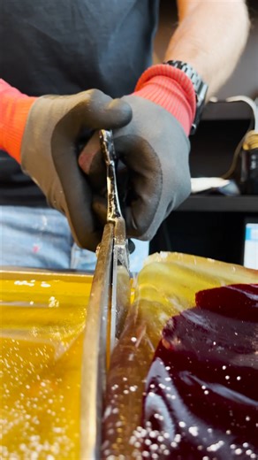 Satisfying snips for Raspberry Candies ❤️ #candymaking #asmr | Rocks & Rolls Candy