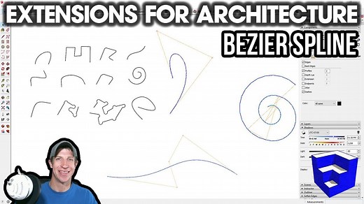 SketchUp Extensions FOR ARCHITECTURE - Advanced Curves in SketchUp with Bezier Spline! - The SketchUp Essentials