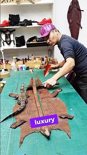 How Crocodile Leather Products Are Made: A Luxury Crafting Process #crocodileleather #clothes