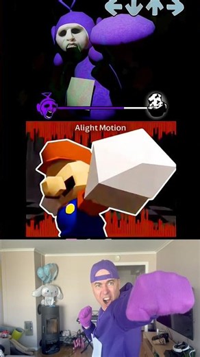 FNF Tinky Winky Roblox Animation vs Mario vs Real Life #roblox #mario