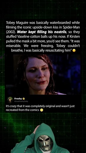 The worst story behind the best kiss in Spider Man (2002)