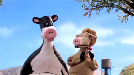 Stoopid Buddy Stoodios on Instagram: "Cows can’t walk on two legs! - - - Robot Chicken Season 7 Episode 17 #Barnyard #cows #robotchicken #stopmotion #highlandcowsarecooler"