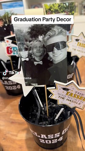 Graduation center pieces! #graduation #graduationdecor #graduating #grad #classof2024 #tabledecor #senioryear #tabledecoration #diy #moms #graduationparty #graduationpartyideas #graduationpartydecor #graduationparty2024 #hobbylobby #hobbylobbyfinds #dollartree #dollartreefinds @Dollar Tree @Hobby Lobby @Christina | StyleWithMe