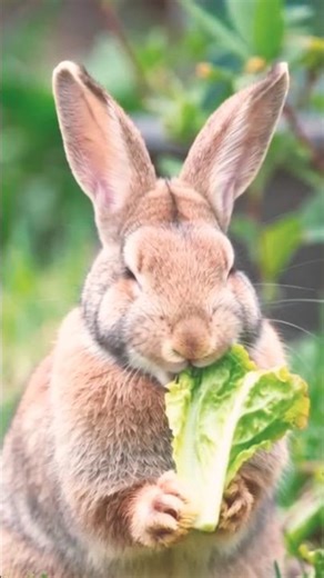 Rabbit Eating Lettuce 🥬#shorts #shortsfeed #explore #animalshorts #rabbit
